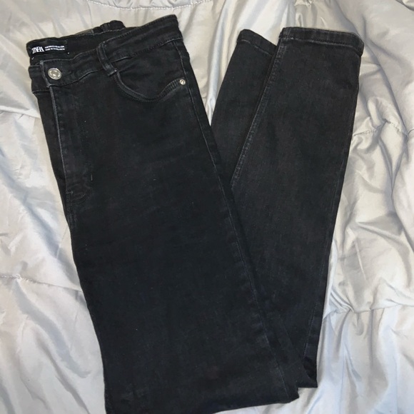 ZARA HI RISE JEANS - Picture 1 of 4